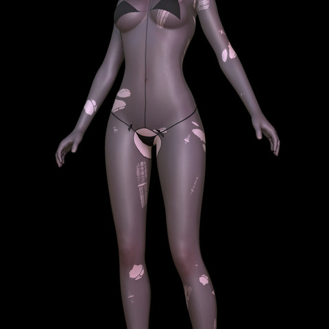 【服饰】Clothes27|连体丝袜|多款式预设|-创意BOX