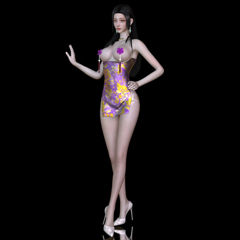 【服饰】Clothes34|旗袍|多款式预设|-创意BOX